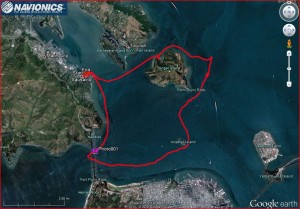 11/24/12, Distance 14.2 NM, 5 hours, Max speed 8.3 kts