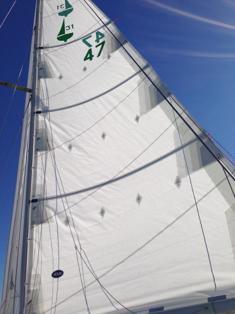 New fully-battened mainsail