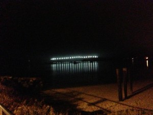 Half Moon Bay Harbor at Night