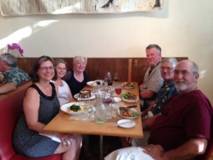 Dinner with Linda, Betsy, Mike and Dan at the Central Market Restaurant