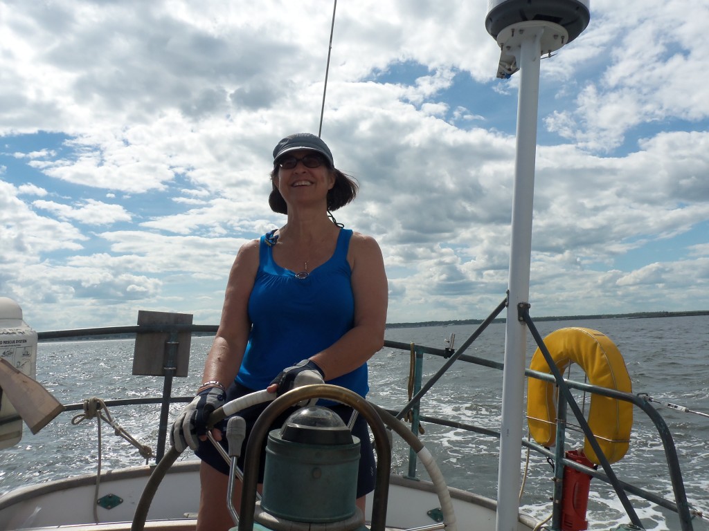 Cindy sailing in Saco Bay, Maine