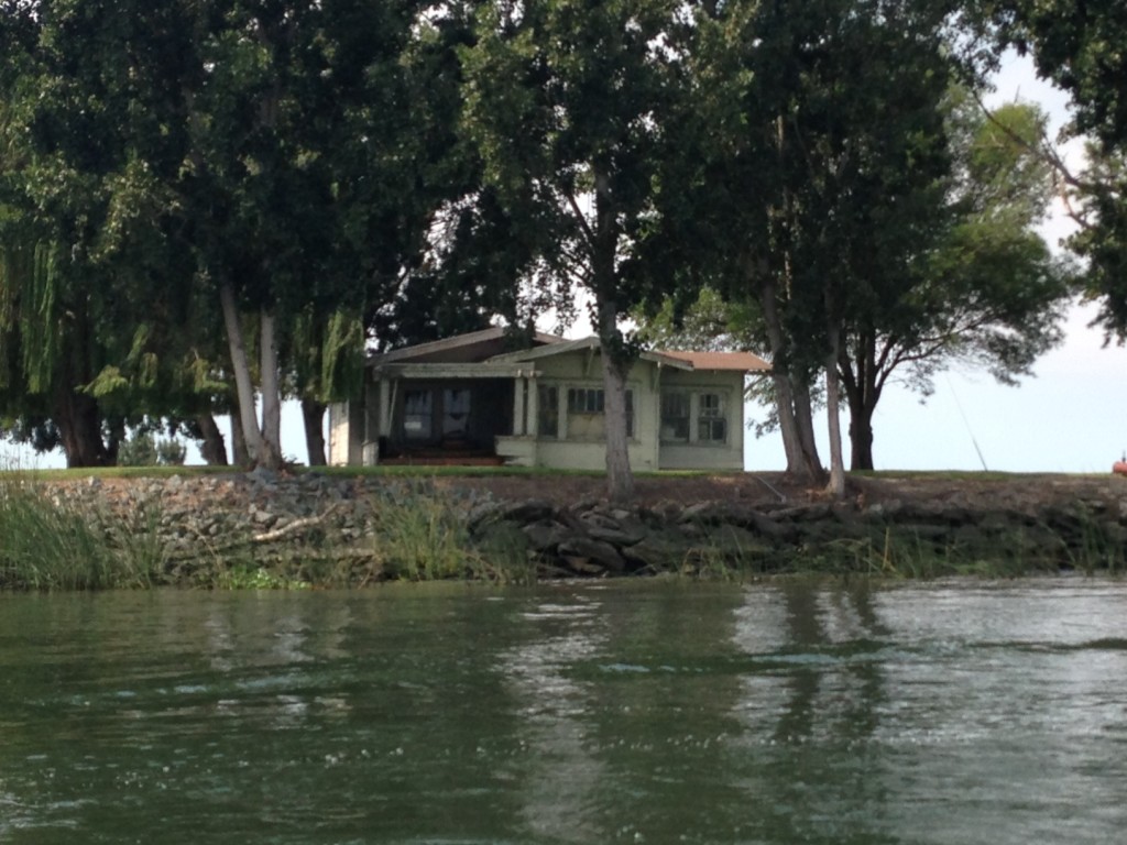 Modest house on the Delta - you see everything from mansions to humble abodes