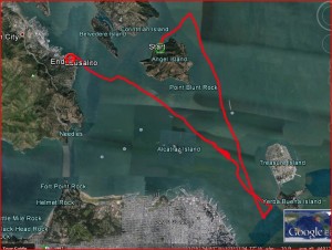 Cool Change Track the day we watched the America's Cup from our boat: 15nm, 6 hours, max speed 7.5 knots