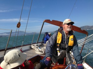 Rick at the helm of Pursuit