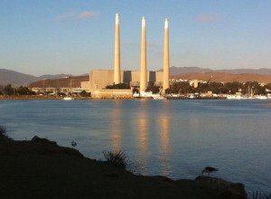 Helpful landmark of the long-since closed coal power plant