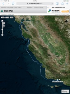Cool Change's track from San Francisco Bay to Santa Barbars