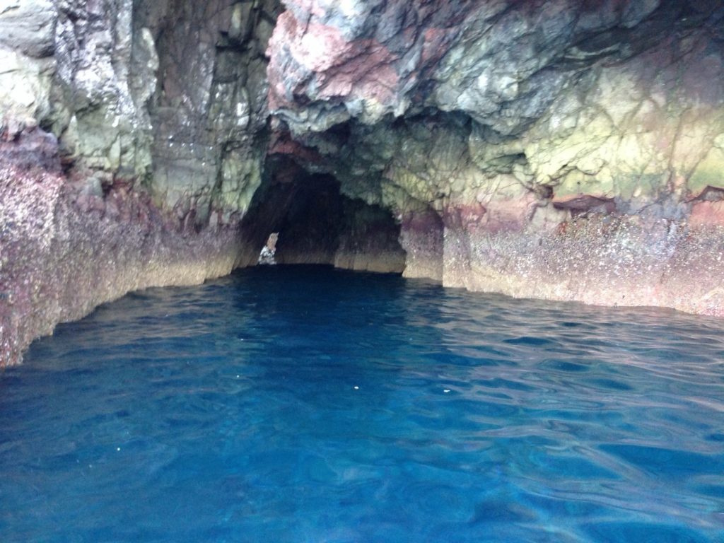 The cave we began to explore at Two Harbors