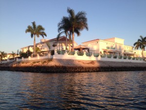 Fancy homes on the canals of Estero Sabalo