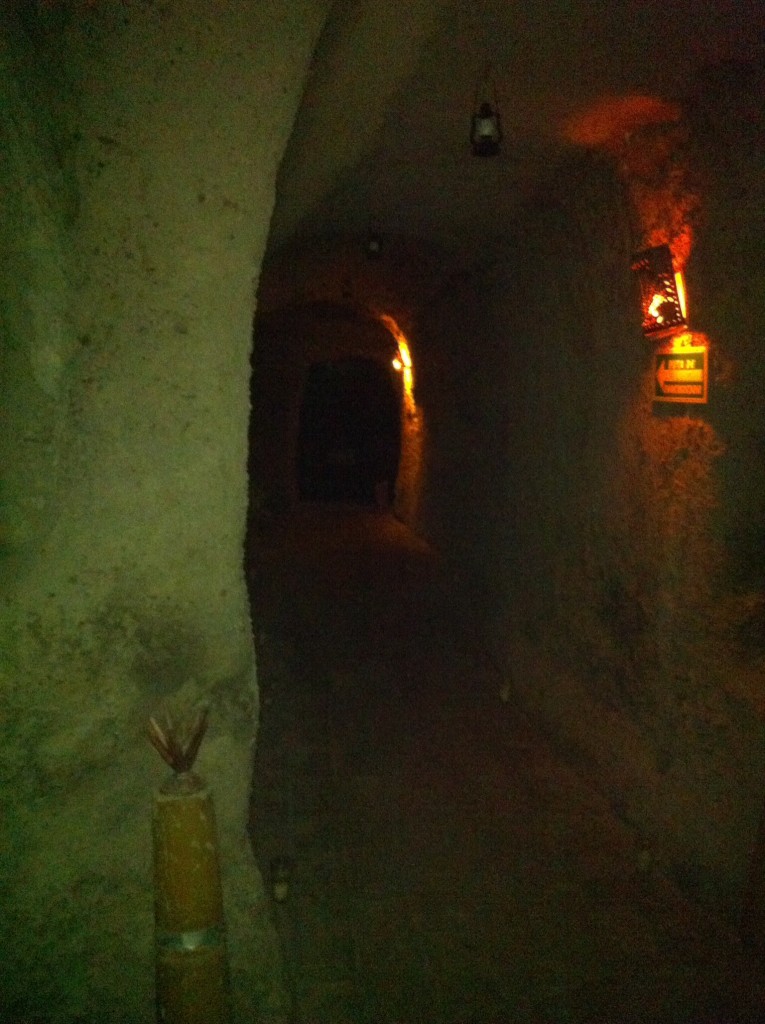 The long dark hallways of the cave