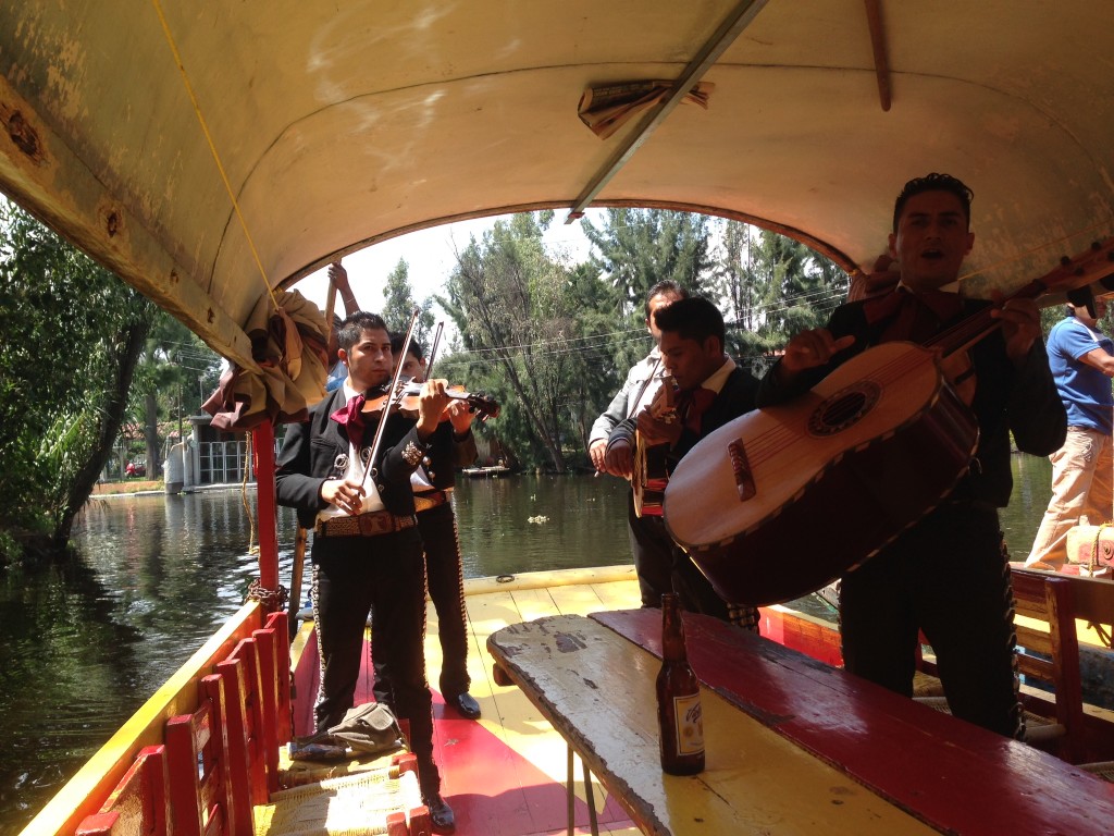 Boarded by a roving Mariachi band!