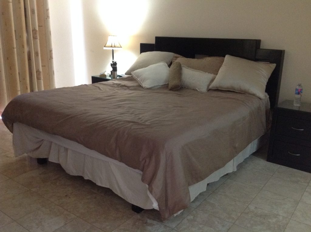 A comfortable King-size bed in our 2 1/2 bedroom, 3 bath condo with patio and pool for less than a studio apartment in California was a luxury we enjoyed
