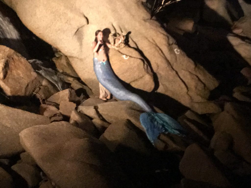 We were also greeted by a mermaid who made me think of our daughter Sarah!