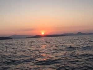 Sunrise entering Chamela Bay